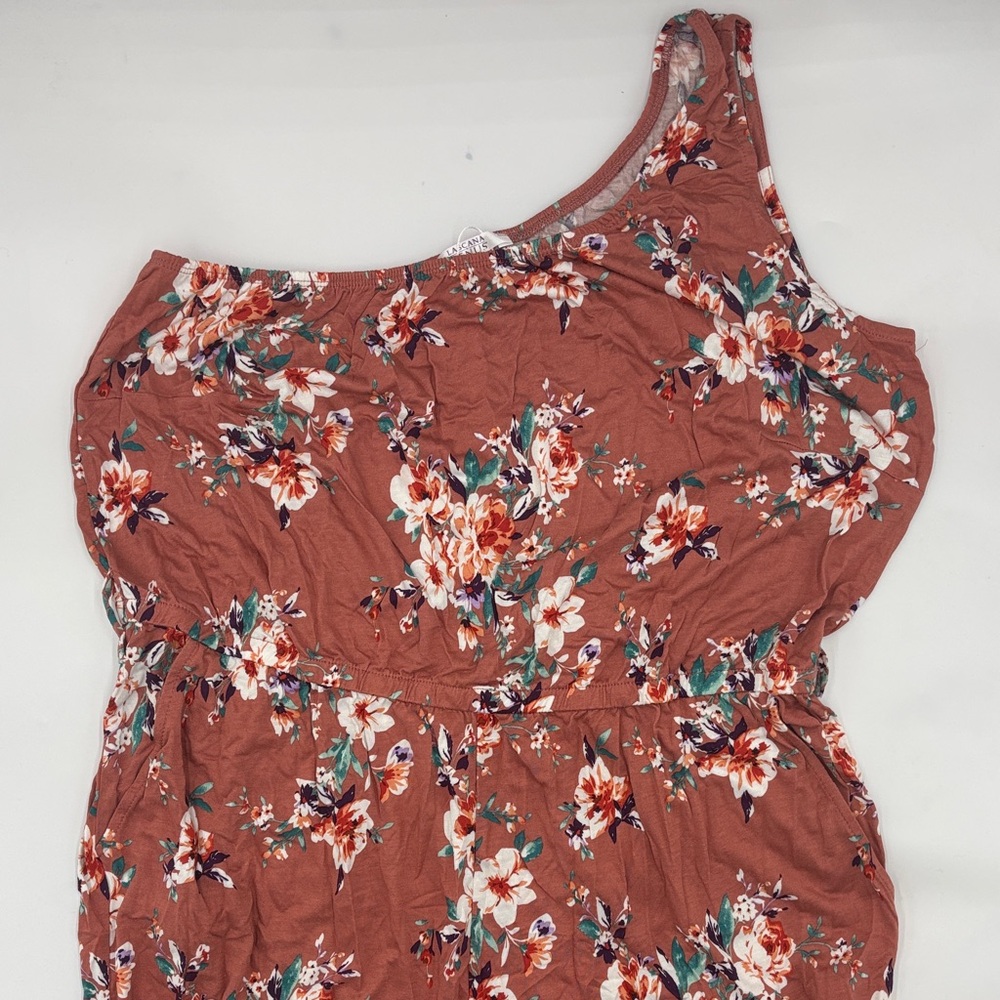 VENUS One Shoulder Jumpsuit in Pink Multi